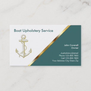 Boating Upholstery Business Cards