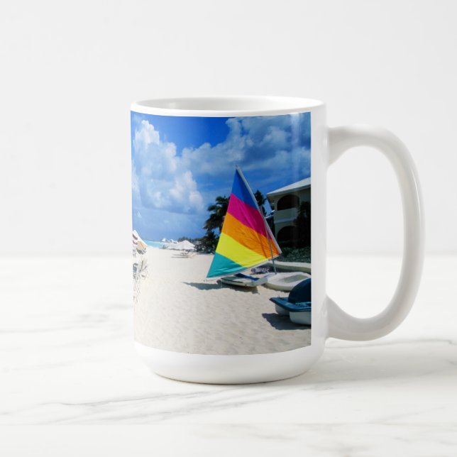 Boats And Beach Chairs Coffee Mug (Right)
