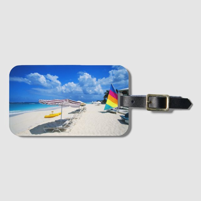 Boats And Beach Chairs Luggage Tag (Front Horizontal)