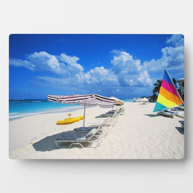 Boats And Beach Chairs Plaque (Front)