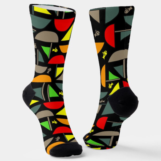 Boats and Fish Socks (Angled)