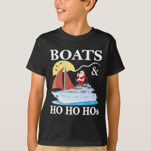 Boats And Ho Ho Hos Christmas Pajama Funny Humour T-Shirt