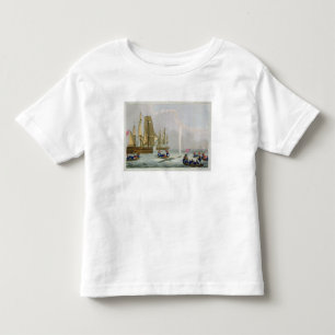 Boats Approaching a Whale, engraved by Matthew Dub Toddler T-shirt