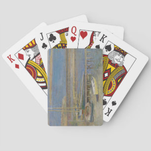 Boats at a Landing (New England Landscape) Playing Cards