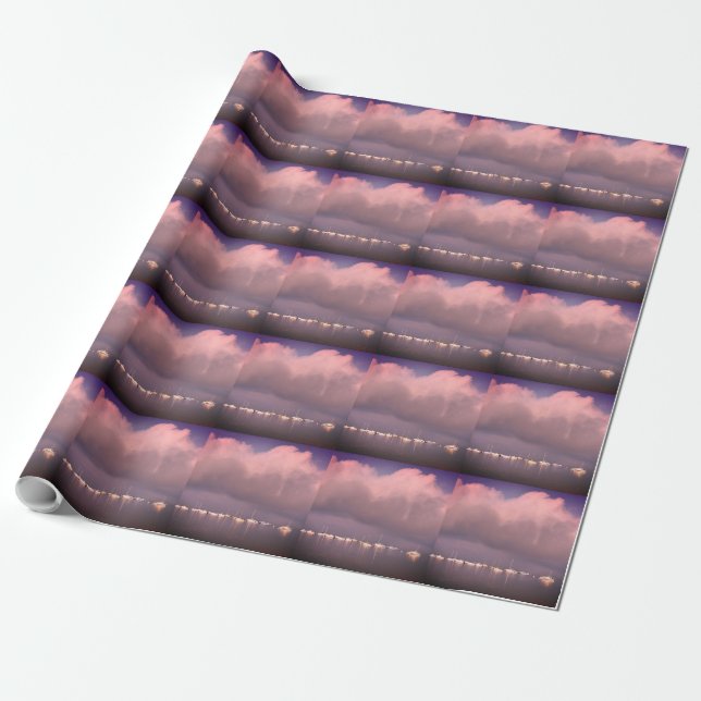 Boats at Andernos-les-bains in France Wrapping Paper (Unrolled)
