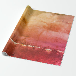 Boats at Andernos-les-bains in France Wrapping Paper