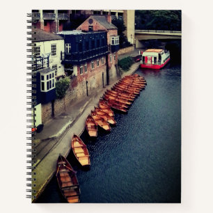 Boats at Durham river Notebook