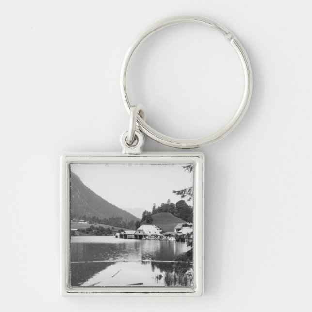 Boats at Konigssee, c.1910 Keychain (Front)
