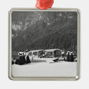 Boats at Konigssee, c.1910 Metal Ornament