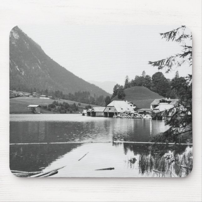 Boats at Konigssee, c.1910 Mouse Pad (Front)