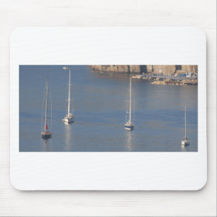 Boats at rest in Sorrento Italy Mouse Pad