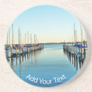 Boats At The Marina by Shirley Taylor Coaster