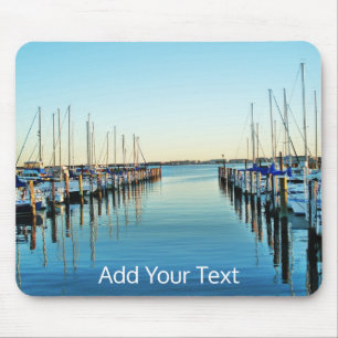 Boats At The Marina by Shirley Taylor Mouse Pad