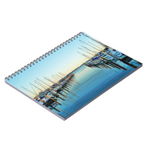 Boats At The Marina by Shirley Taylor Notebook