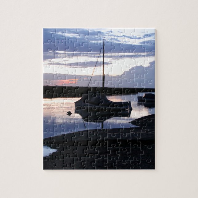 Boats Blakeney at dusk Jigsaw Puzzle (Vertical)