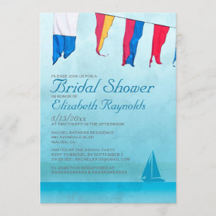 Boats Bridal Shower Invitations