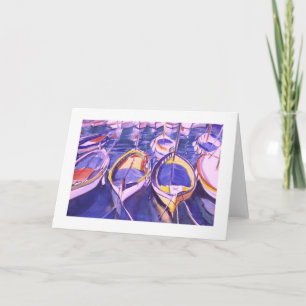 Boats Docked at Amalfi, Italy Card