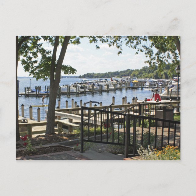 Boats Docked Postcard (Front)