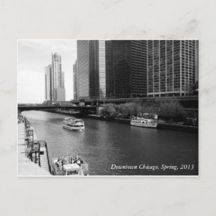 Boats Downtown, Chicago, Spring 2013 Postcard