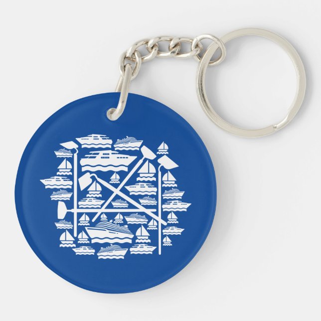 Boats & Hoes Keychain (Back)