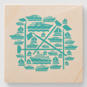 Boats & Hoes Stone Coaster