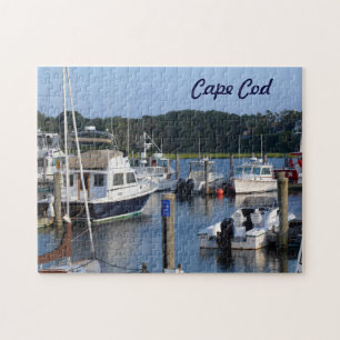 Boats in a Cape Cod Harbour Jigsaw Puzzle