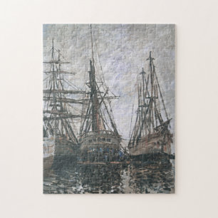 Boats in a Harbour Monet Fine Art Jigsaw Puzzle