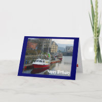 Boats in Bergen, Happy Birthday