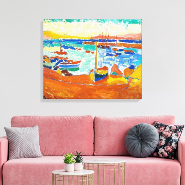 Boats in Collioure | Andre Derain | Canvas Print (Insitu(LivingRoom))