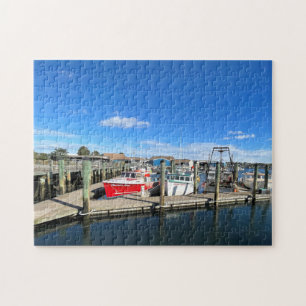 Boats in Gloucester harbour Jigsaw Puzzle