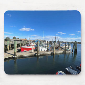 Boats in Gloucester harbour Mouse Pad