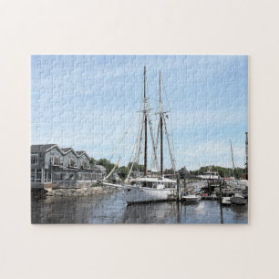 Boats in Maine Harbour Jigsaw Puzzle