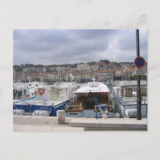 Boats in Marseille Postcard (Front)