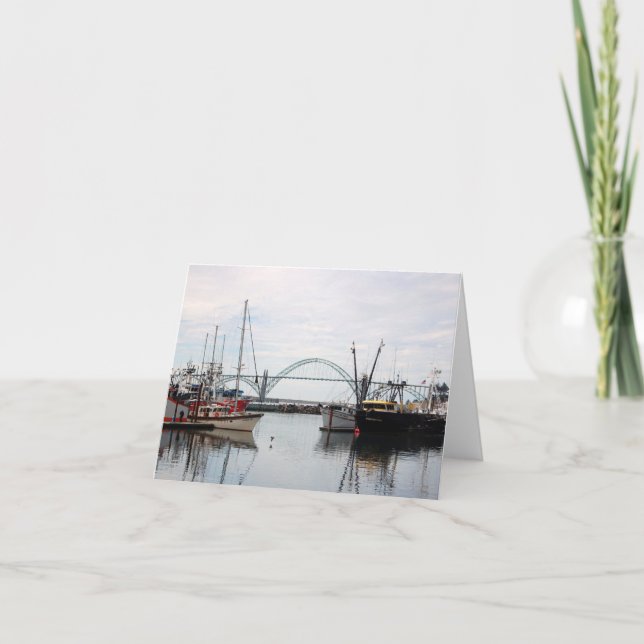 Boats in Oregon Card (Front)