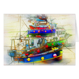 BOATS IN ST. IVES HARBOUR