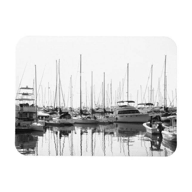 Boats in the harbour magnet (Horizontal)