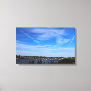 Boats in the Lunenburg Harbour Canvas Print