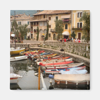 Boats in the marina at Menaggio Magnet