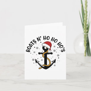 Boats N Ho Ho Hos Christmas Pajama Funny Humour X- Card
