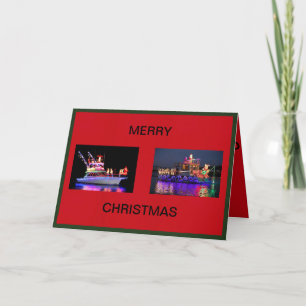 Boats on a Christmas Card
