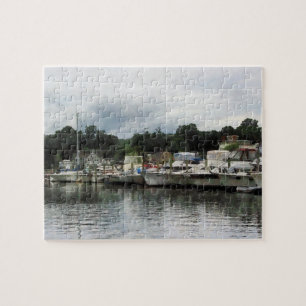Boats on a Cloudy Day Essex CT Jigsaw Puzzle