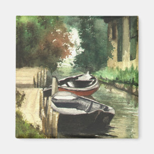 Boats on the River Magnet