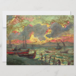 Boats on the Shore (by Kimon Loghi) Card
