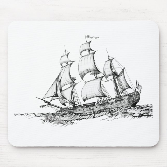 boats on the water mouse pad (Front)