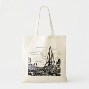 boats on the water tote bag