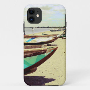 Boats on Tropical Beach iPhone 11 Case