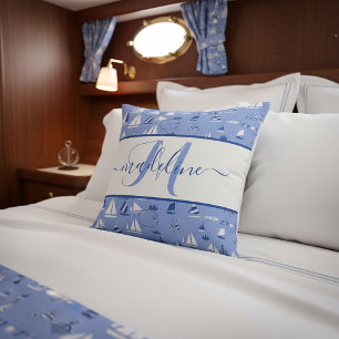 Boats personalized Throw Pillow