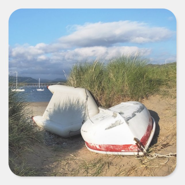 BOATS SQUARE STICKER (Front)