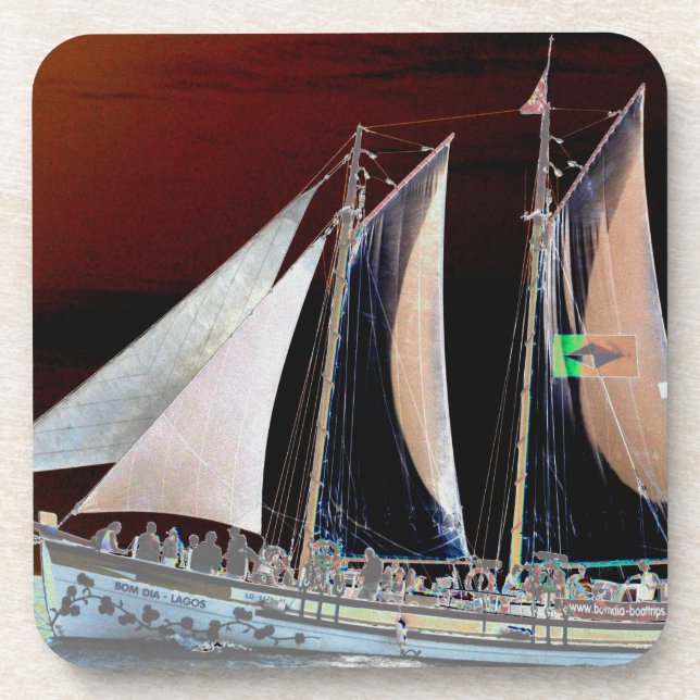 Boats under Sail Coaster (Front)