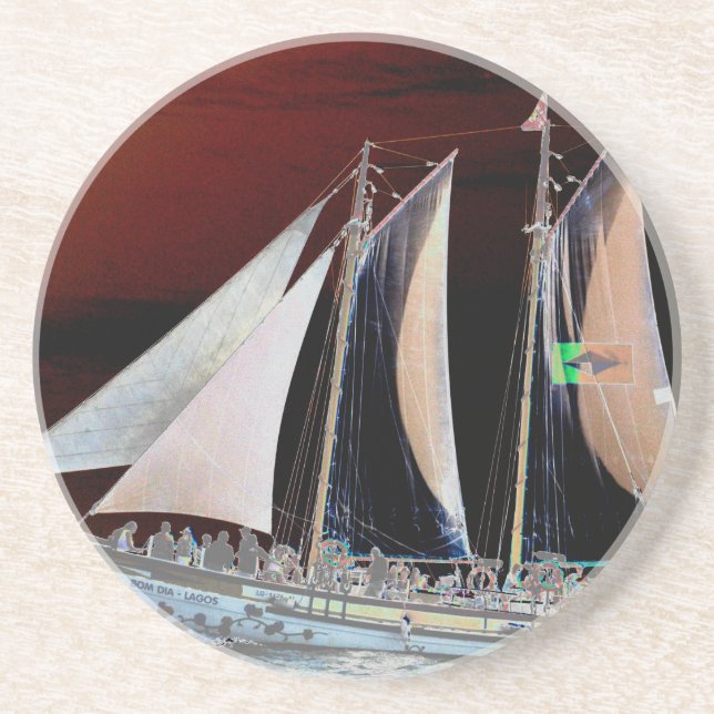 Boats under Sail Coaster (Front)